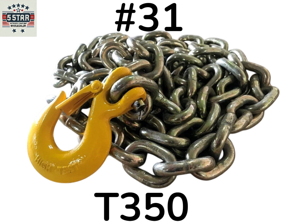 SET#31 AUTO BODY FRAME MACHINE PULLING CHAIN 11 FEET LONG HEAVY DUTY