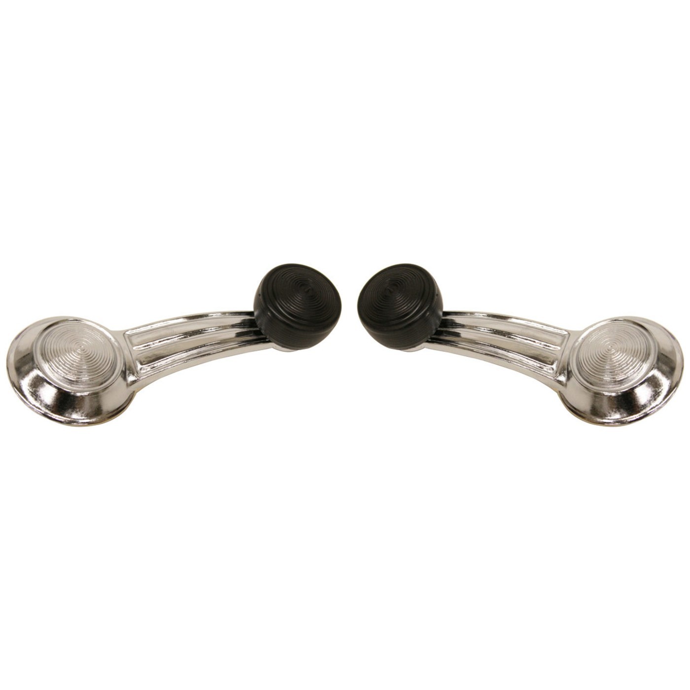 Chrome Door Window Crank Handle Pair Set for Pontiac Cadillac Chevy Olds Buick