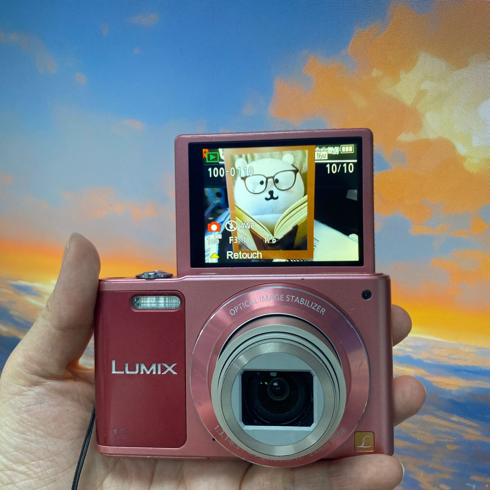 Panasonic LUMIX DMC-SZ10 16MP 12x Zoom Wi-Fi Flip Screen Digital Camera English