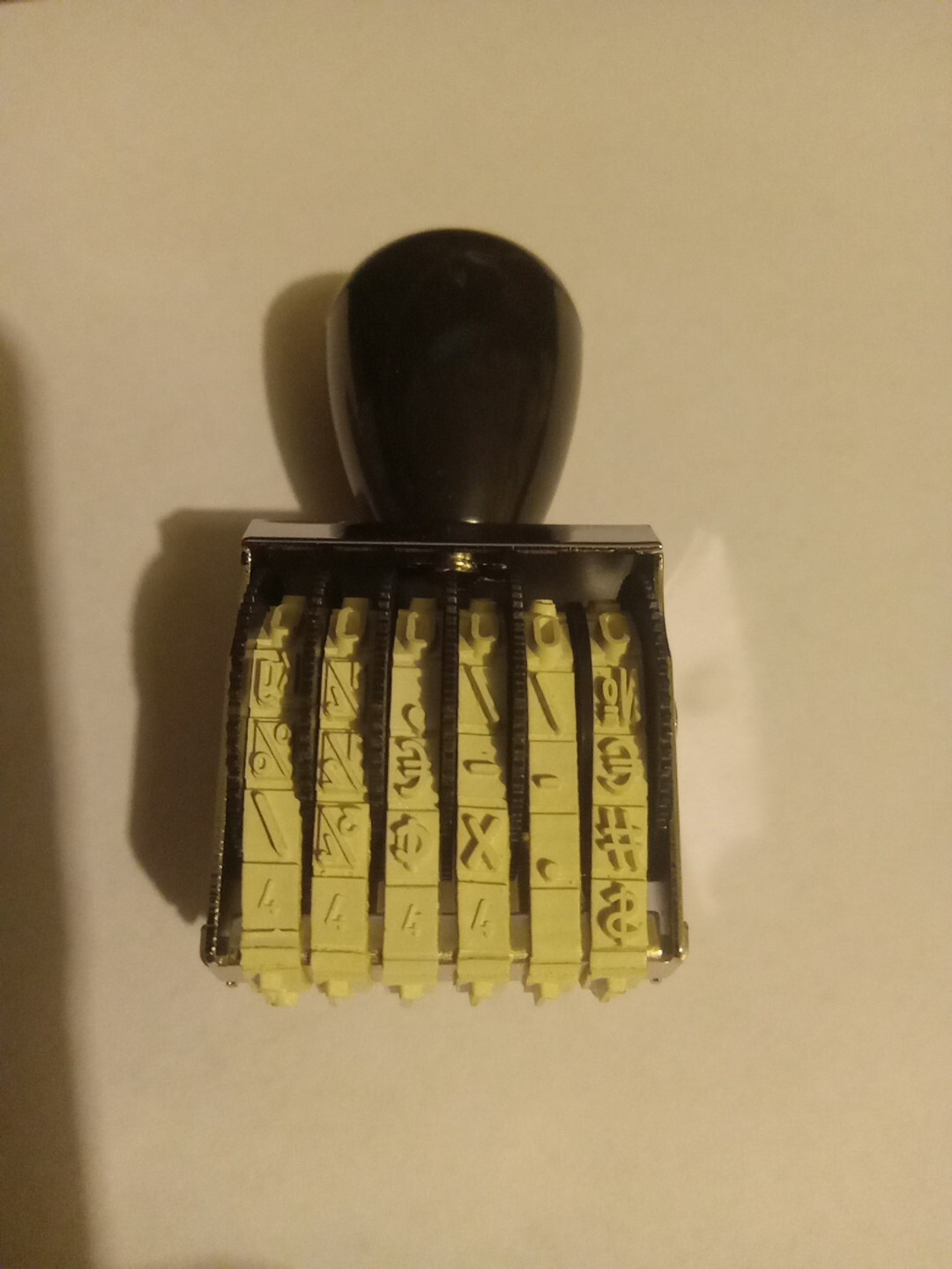 6 Digit Numbered Hand Stamp *US Seller*