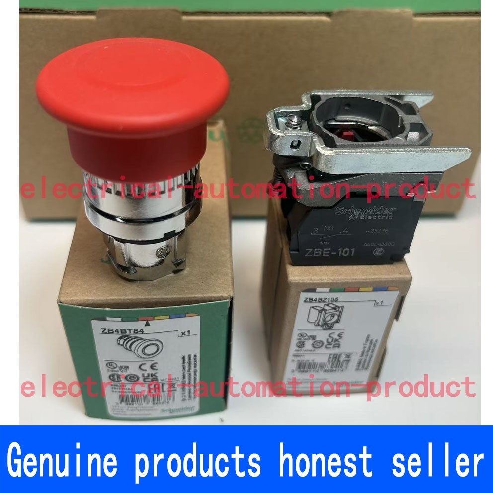 XB4BT845 XB4-BT845 Schneider Red Ø40 Emergency stop latching push pull 1NC+1NO