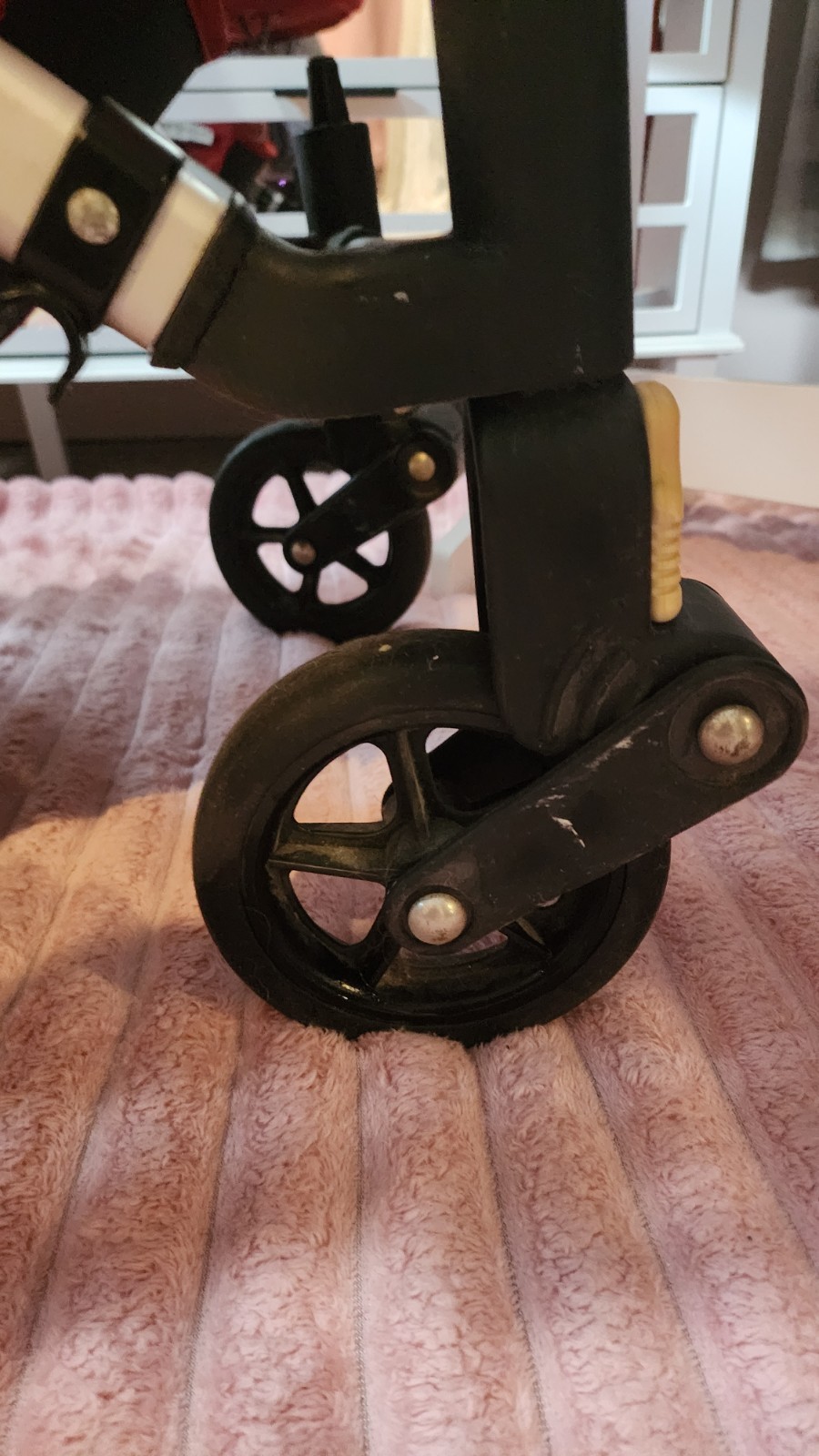 Bugaboo Frog Baby Stroller with Bassinet Attachment — RED , Excellent Condition
