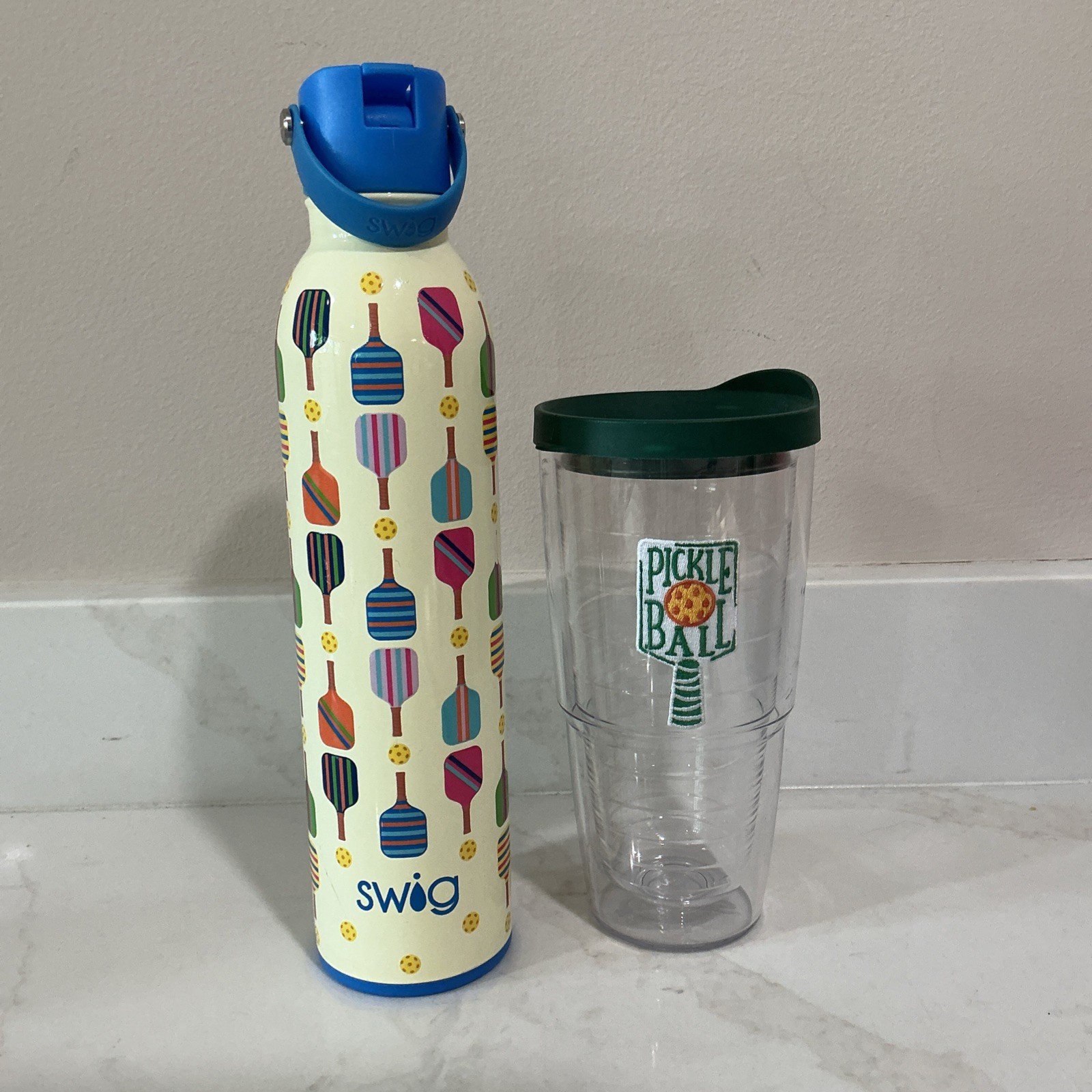 Tervis & Swig Life Pickleball Water Bottles Insulated Cups Tumbler Sports Lot
