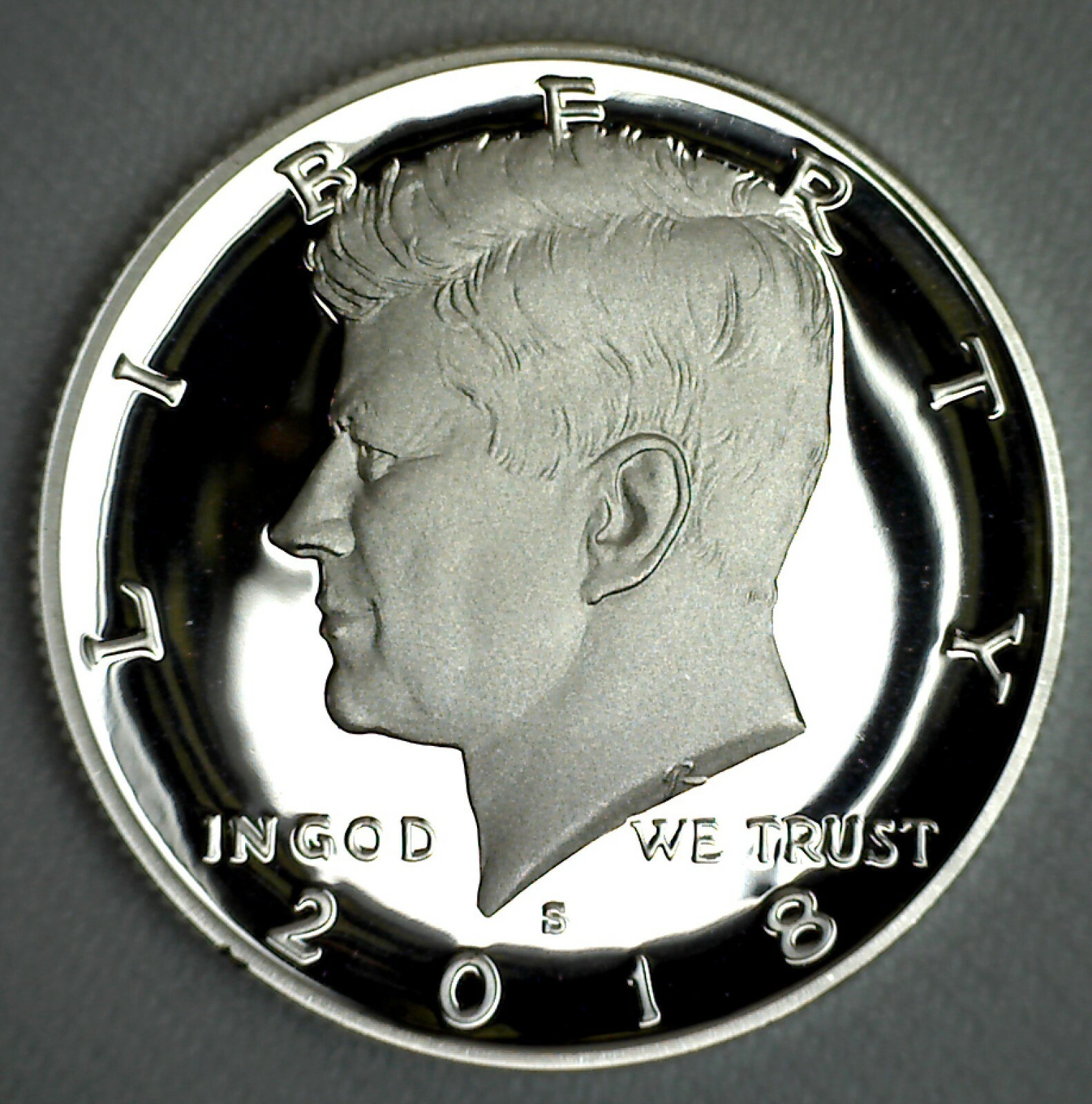 2018 S Proof SILVER Kennedy Half Dollar Coin 50 Cent JFK from US Mint Proof Set