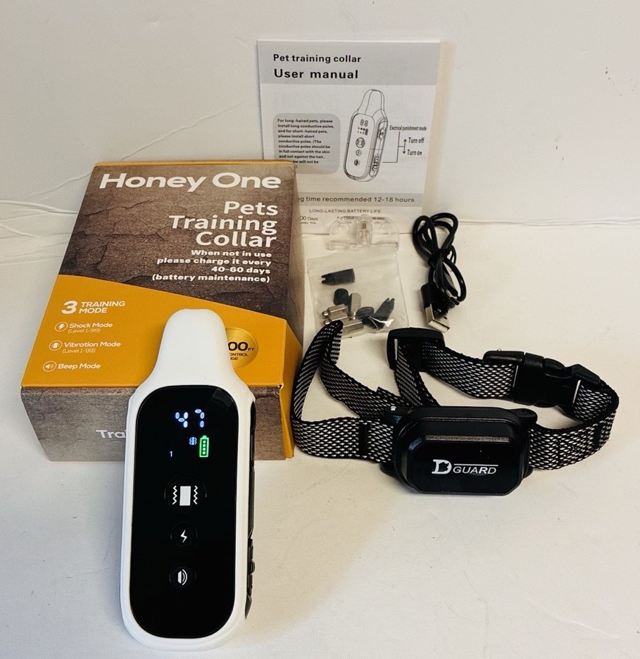 Dog Training Collar 3000FT Remote LCD IPX7 Beep Shock w/ Alt. Vibration Speed