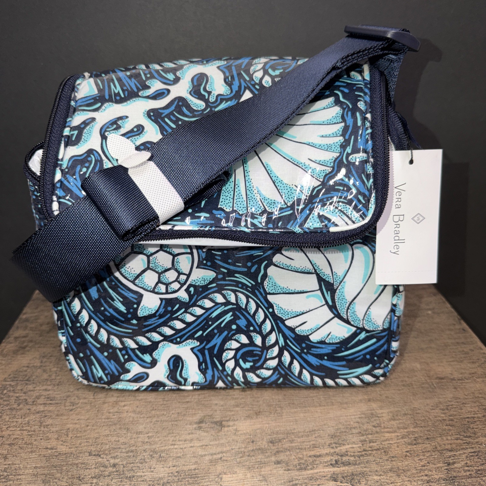 VERA BRADLEY Stay Cooler Insulated Drink / Lunch Bag - Shore Enough Nautical NWT