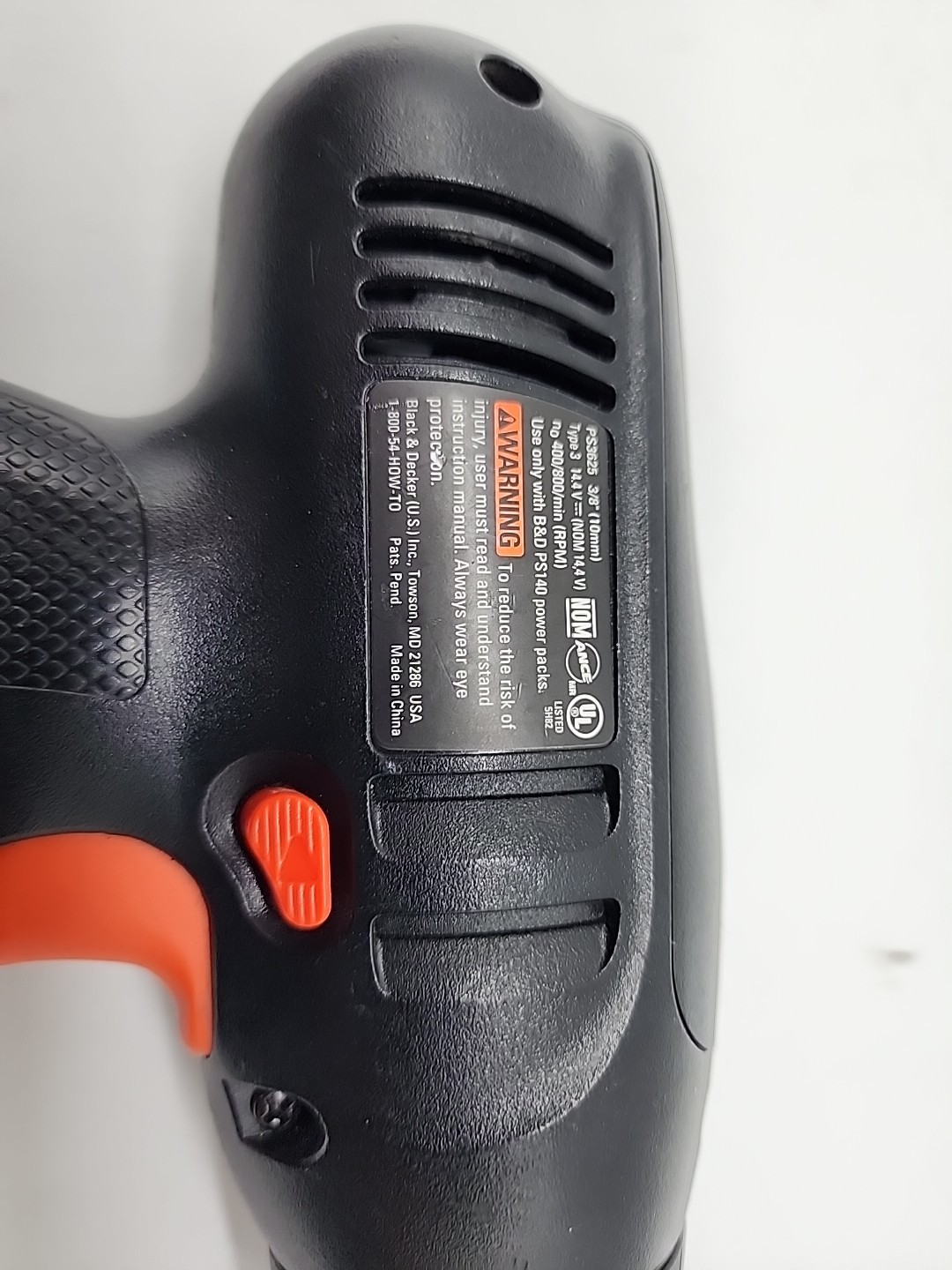 Black & Decker 14.4V Cordless Drill Driver Model PS3625 - BARE TOOL ONLY 14.4 v