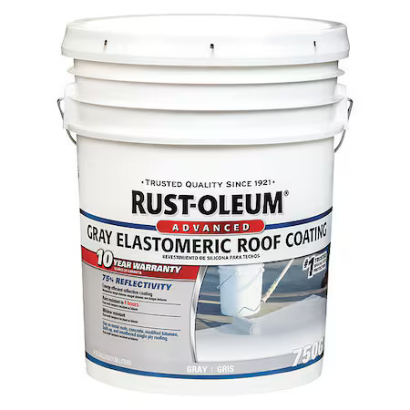 Rust-Oleum 345498 Elastomeric Roof Coating, 4.75 Gal