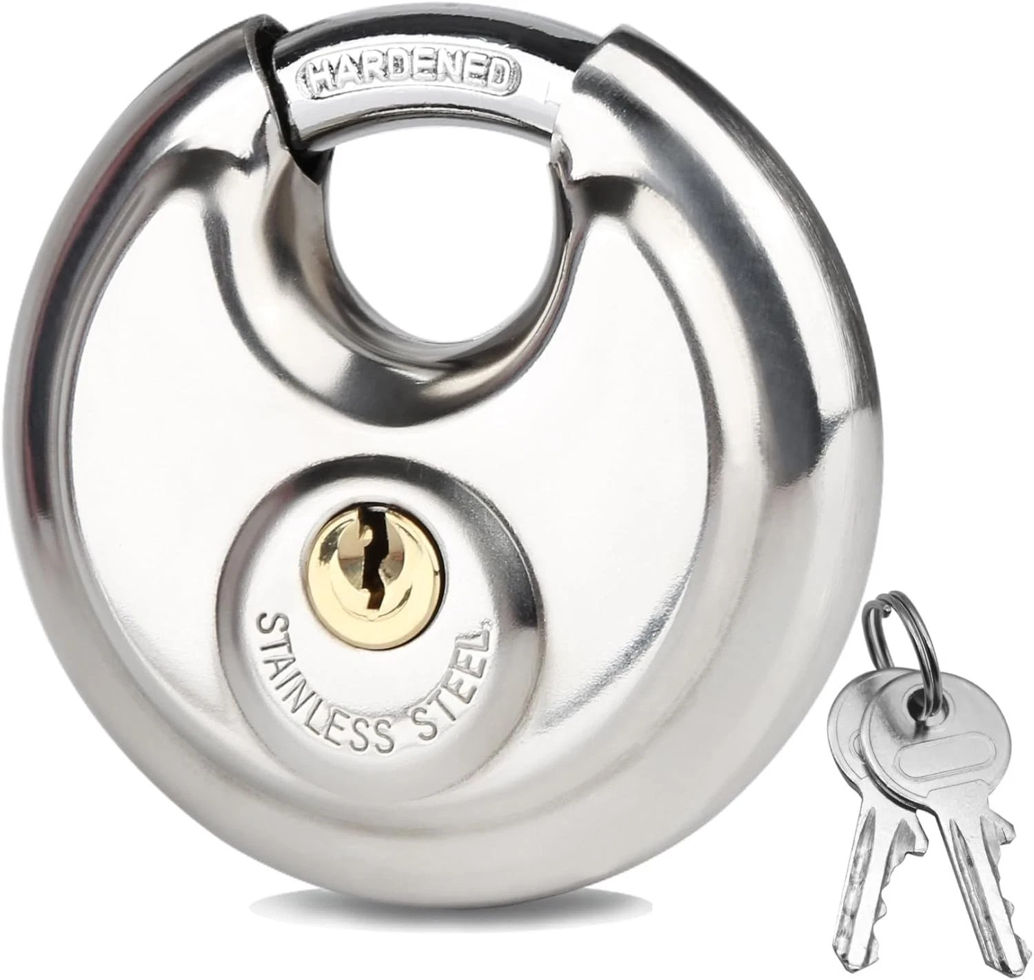 Stainless Steel Disc Padlock Weatherproof Rustproof 2570C New Sealed