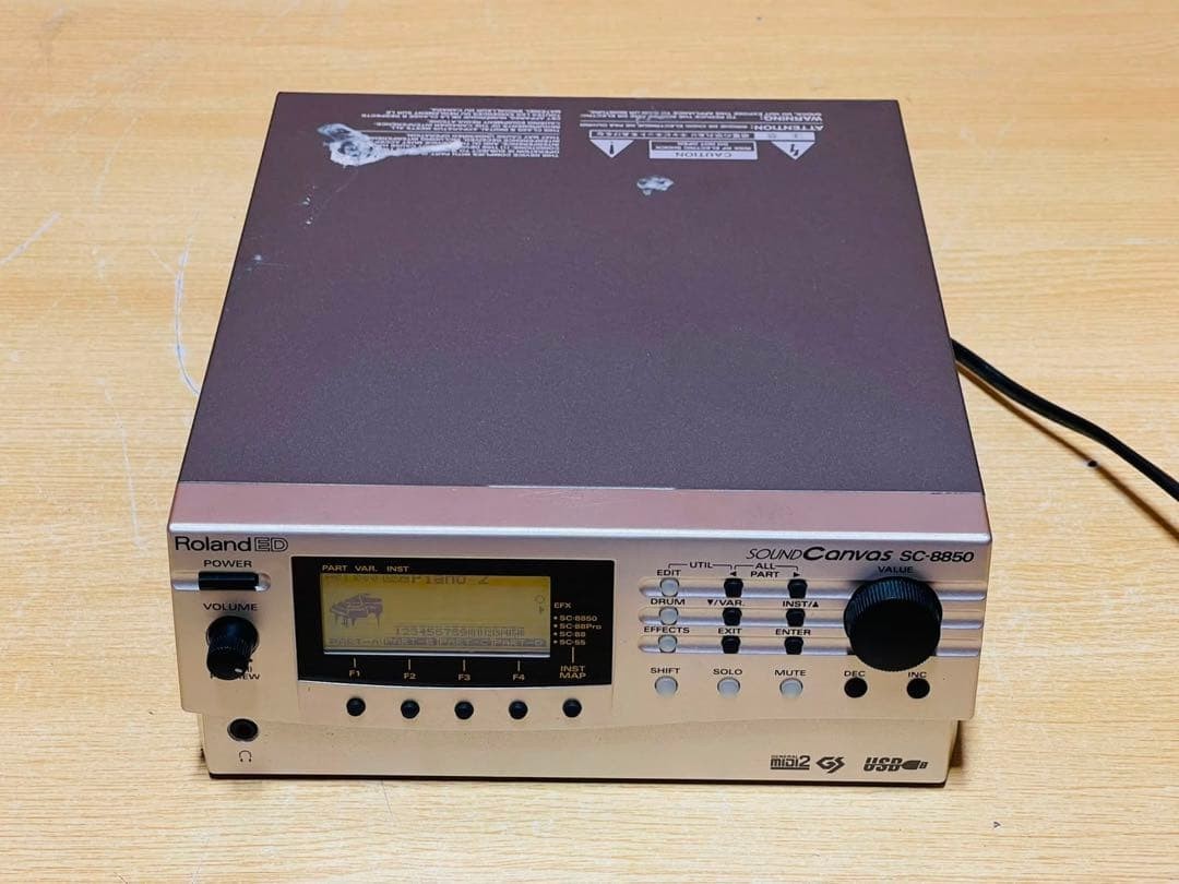 Roland SC-8850 Sound Canvas MIDI Sound Module w/ Power Cord Tested Japan