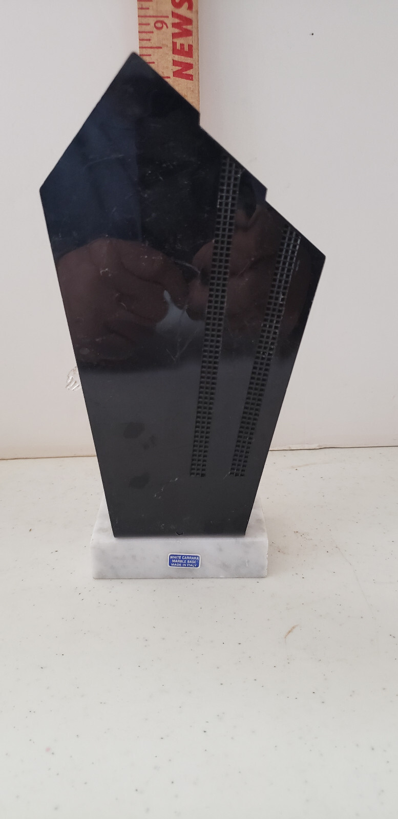 Soccer Trophy award tall acrylic and Marble Base