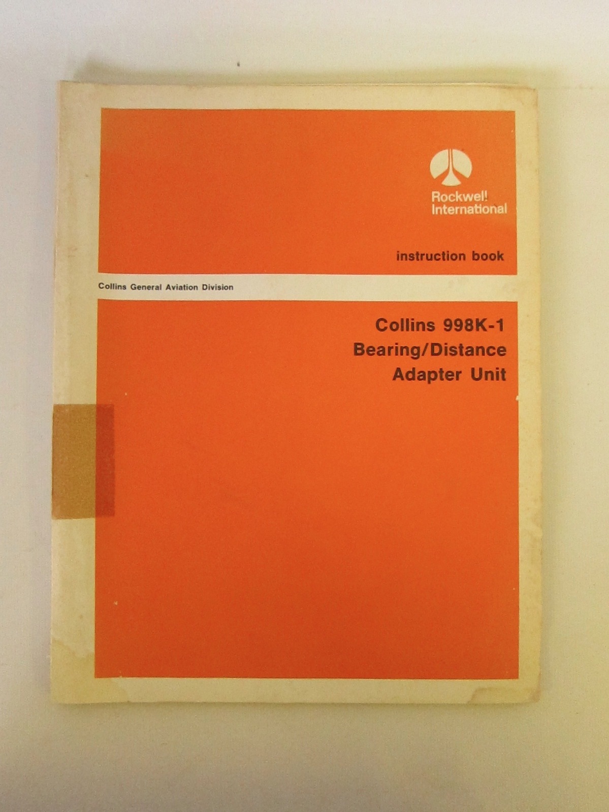 Collins Service Repair Manual Instruction Book Bearing Distance Adapter 998K-1