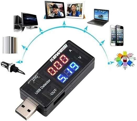 Plug & Play USB Current Voltage Detector Voltmeter Ammeter Measuring Tester