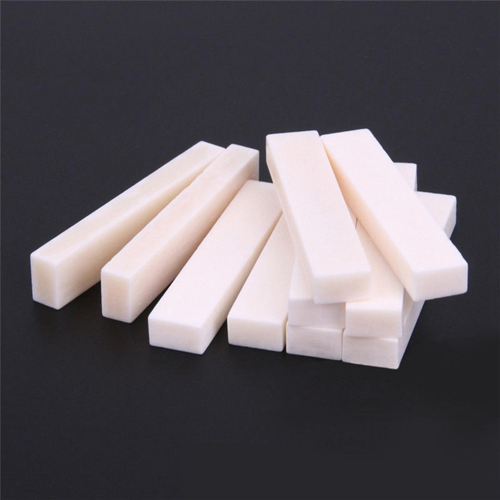 5PCS Hard Buffalo Bone Blank Saddle Nut for Accoustic Classical Guitar DIY