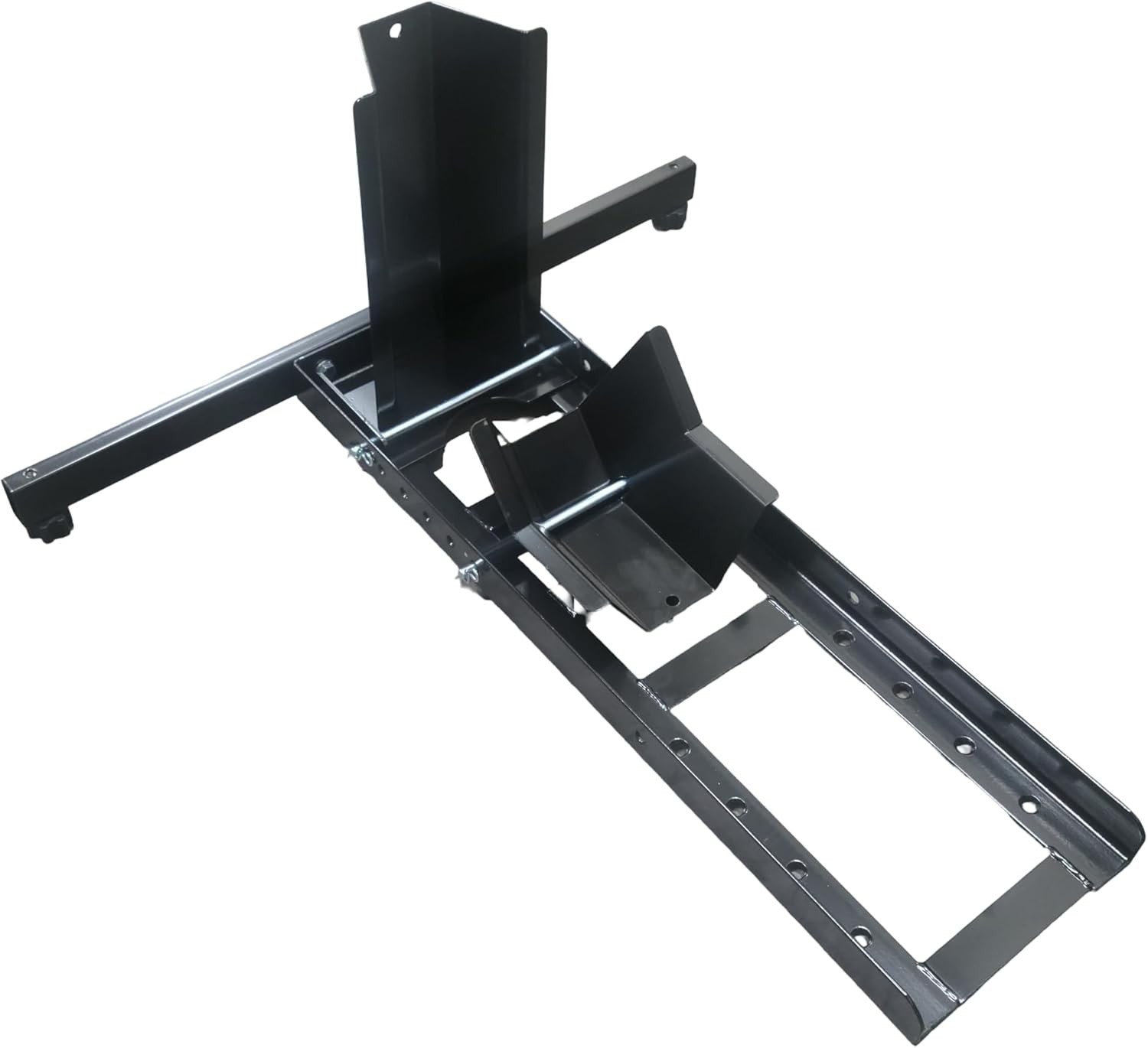 Motorcycle Wheel Chock Heavy‑Duty Steel Front Tire Stand Fits 15" to 22" Wheels
