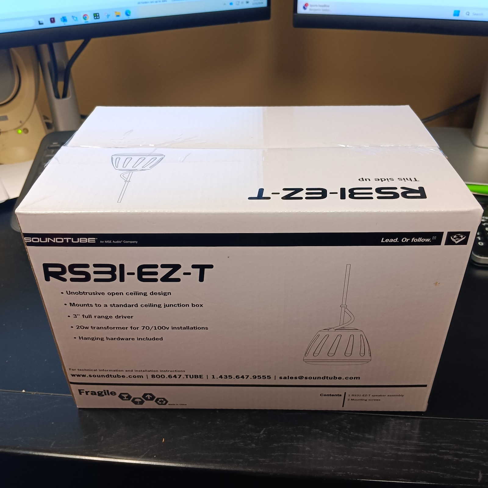 SoundTube RS31-EZ-T-BK – Black – NEW / Factory Sealed – Box MarkedFREE SHIPPING!