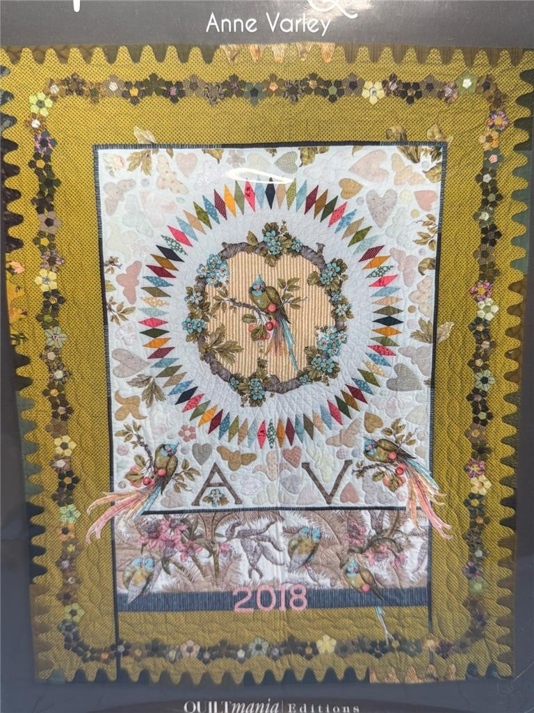 QUILTMANIA EDITIONS Quilt Pattern Anne Varley PARROT QUILT - 61" x 77.5"