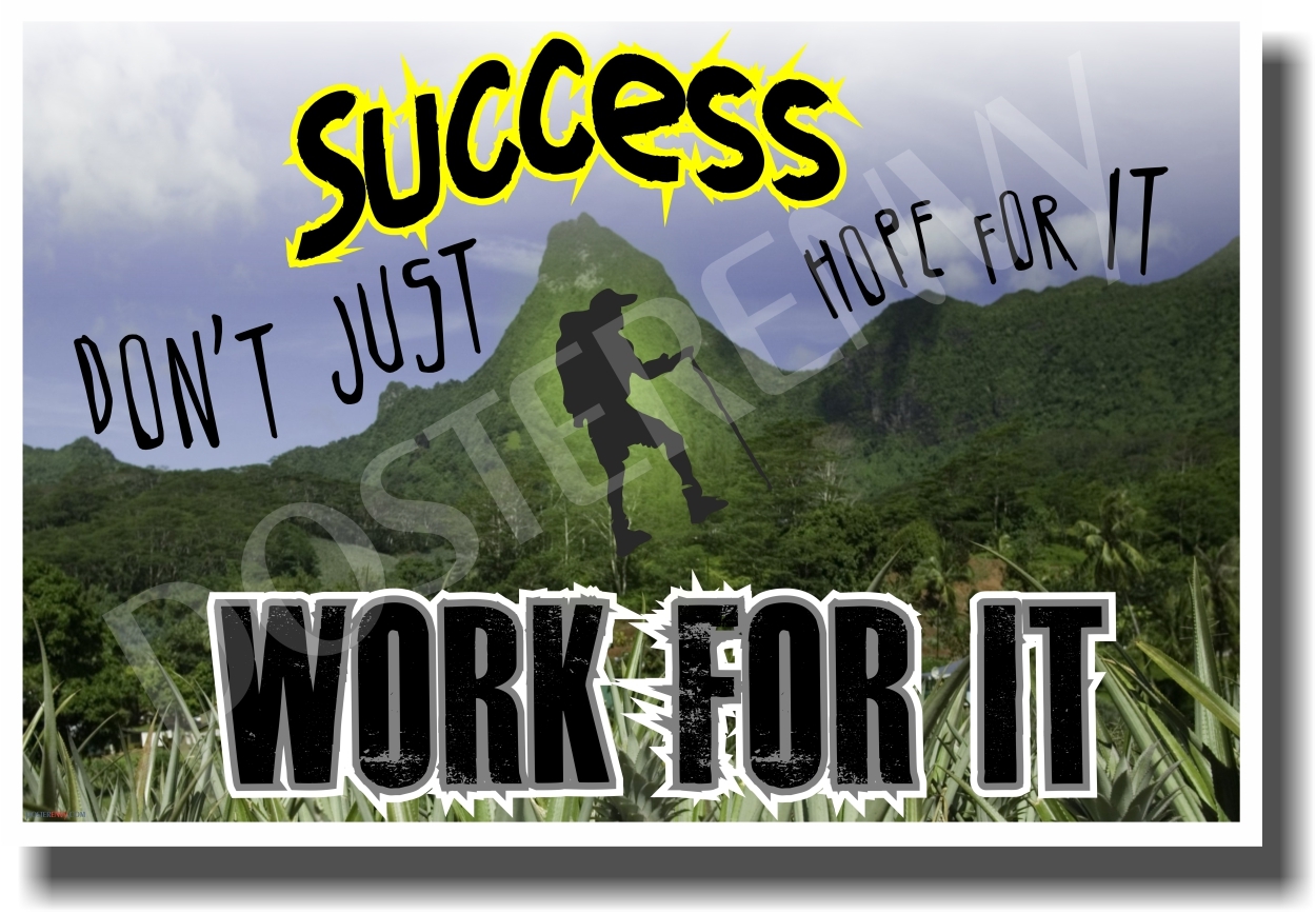 Success - Dont Just Hope For It - NEW Classroom Motivational Poster
