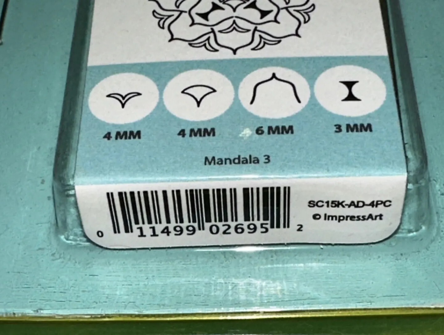 ImpressArt Mandala Series Stamp Pack, SC15K-AD-4PC
