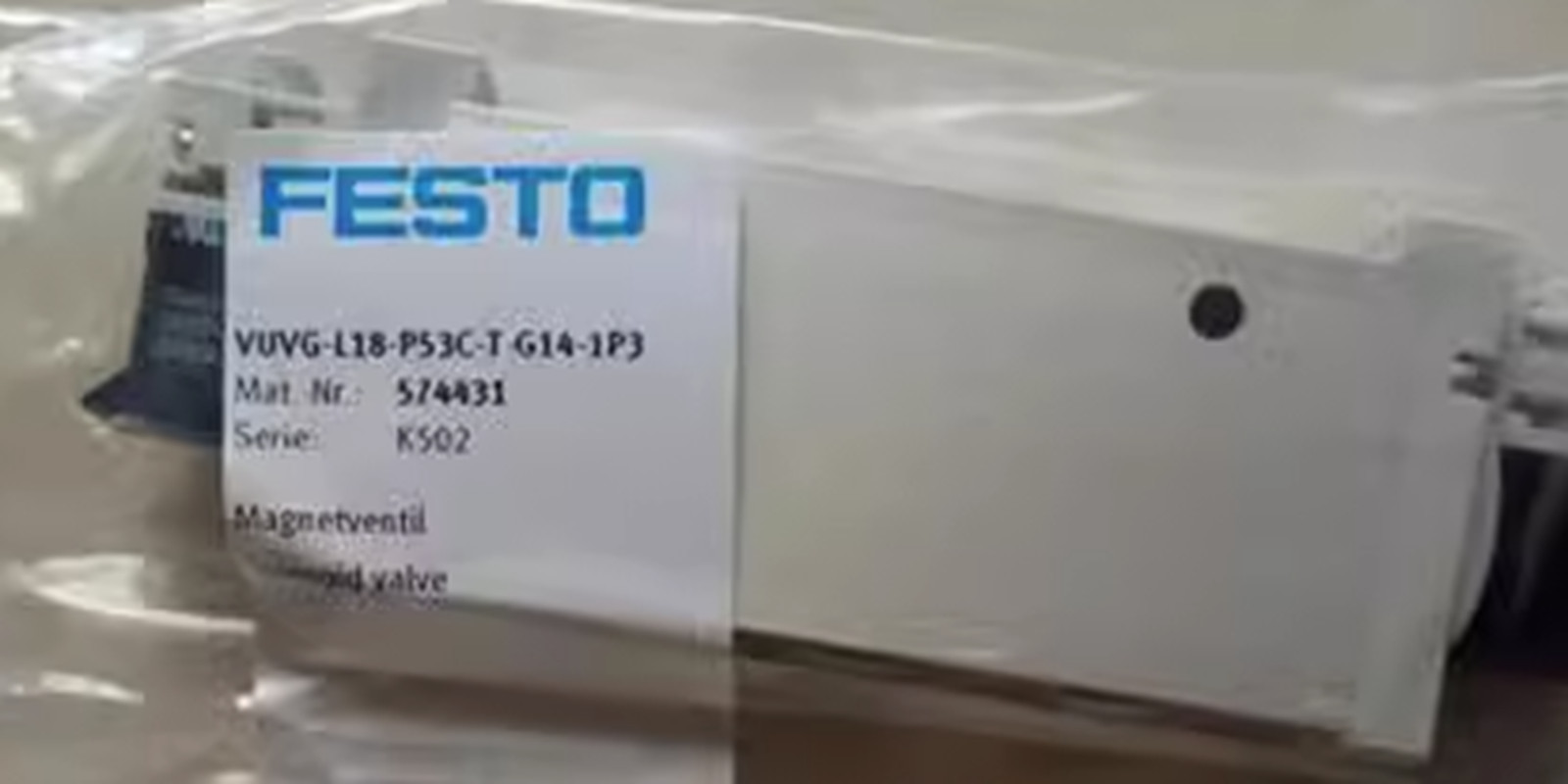 NEW FESTO VUVG-L18-P53C-T-G14-1P3 Solenoid Valve