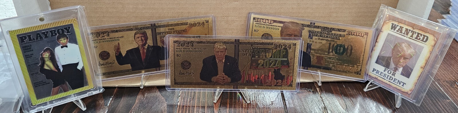 Donald Trump POTUS Playboy Card & Gold FOIL Bills!!!!!