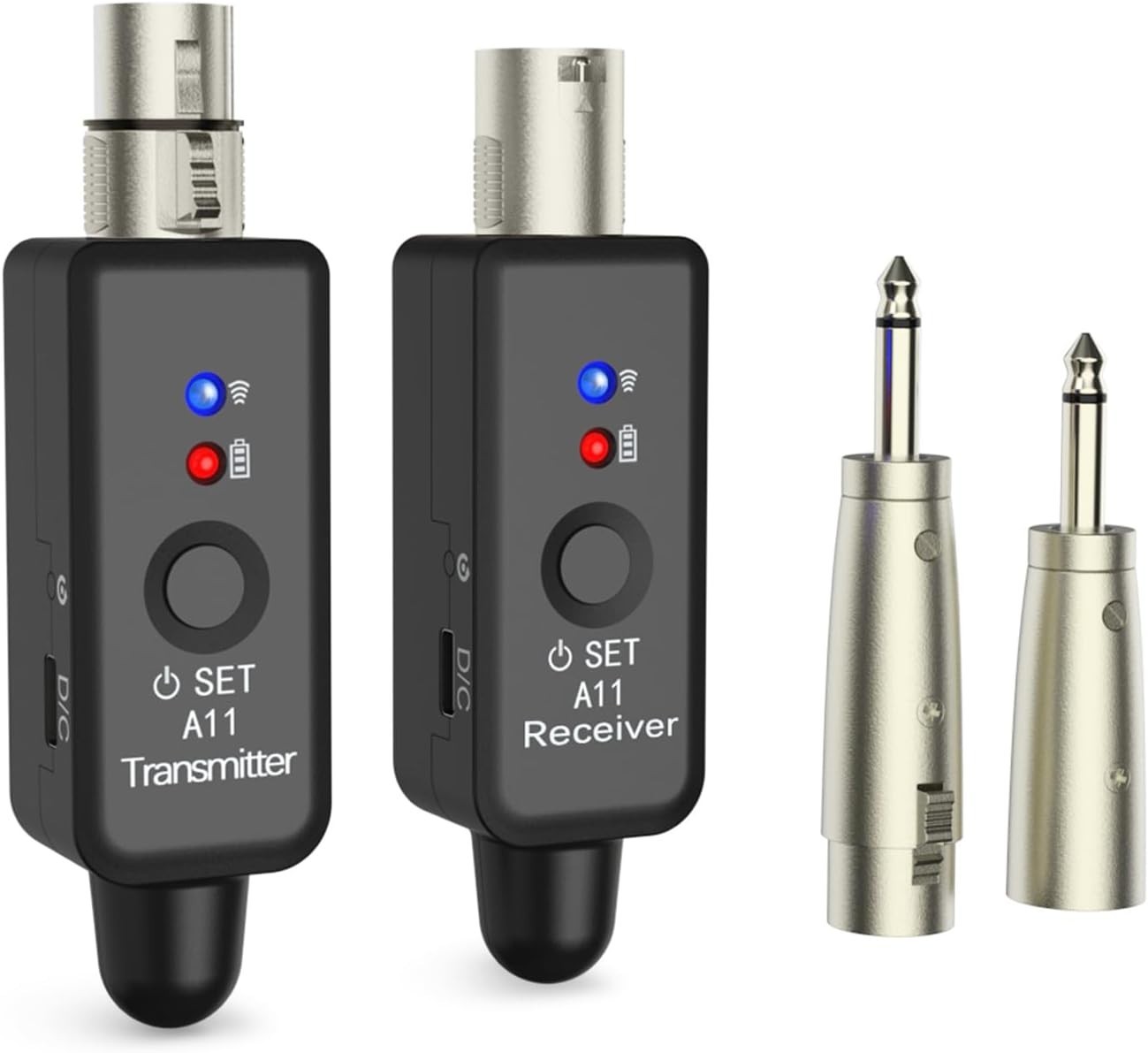 Wireless XLR Microphone System for Dynamic Microphone PA System and Audio Mixer