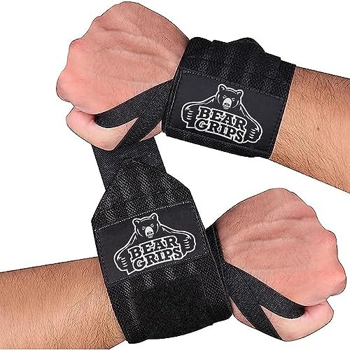Wrist Wraps for Weightlifting | Weight Lifting Wrist 18" Extra Strength: Black