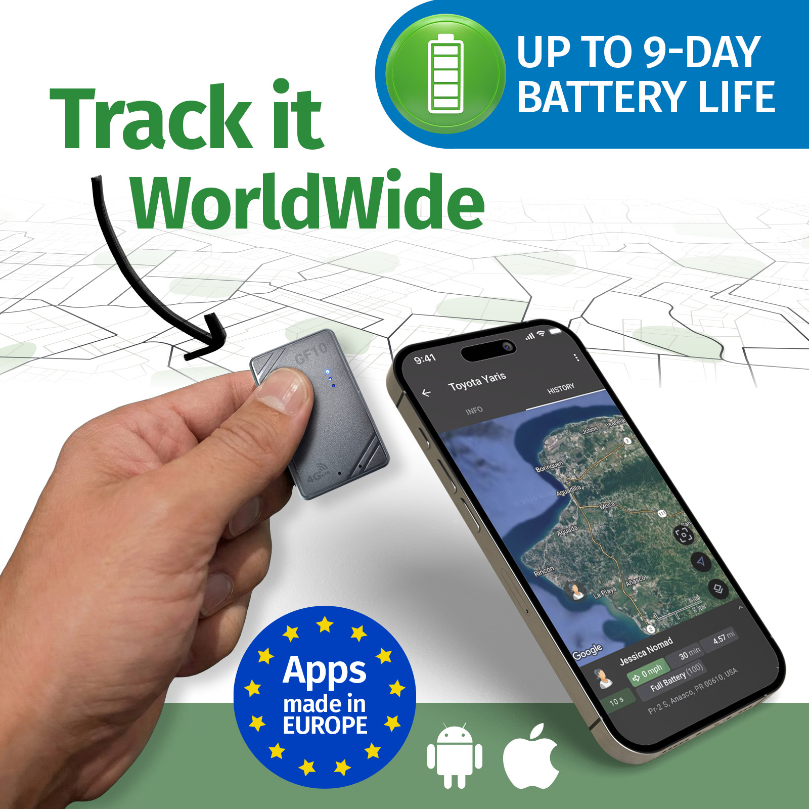 Mini Magnetic GPS Tracker Real-time Car Truck Vehicle Locator GSM GPRS USA - 4G