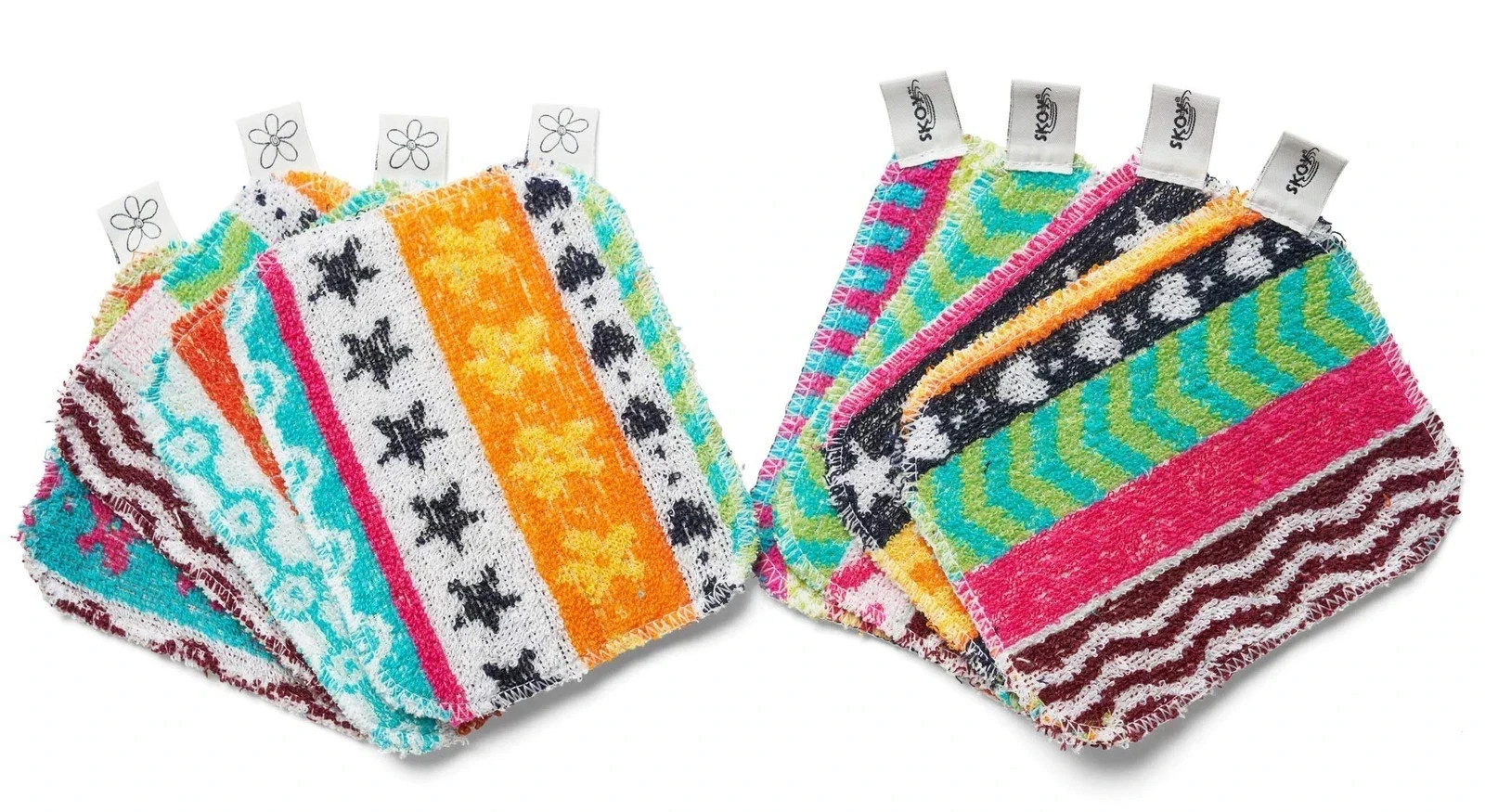 Scrub, 8-Pack Reusable, Non-Scratching Dish Scrubber 8-Pack, Assorted