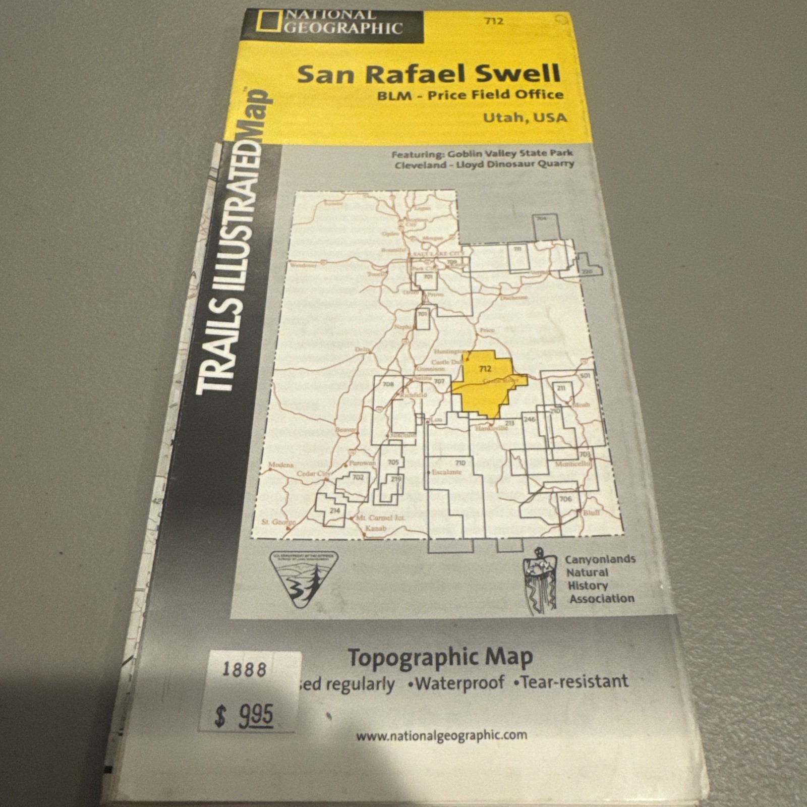 National Geographic Trails Illustrated San Rafael National Park Topo Map 712