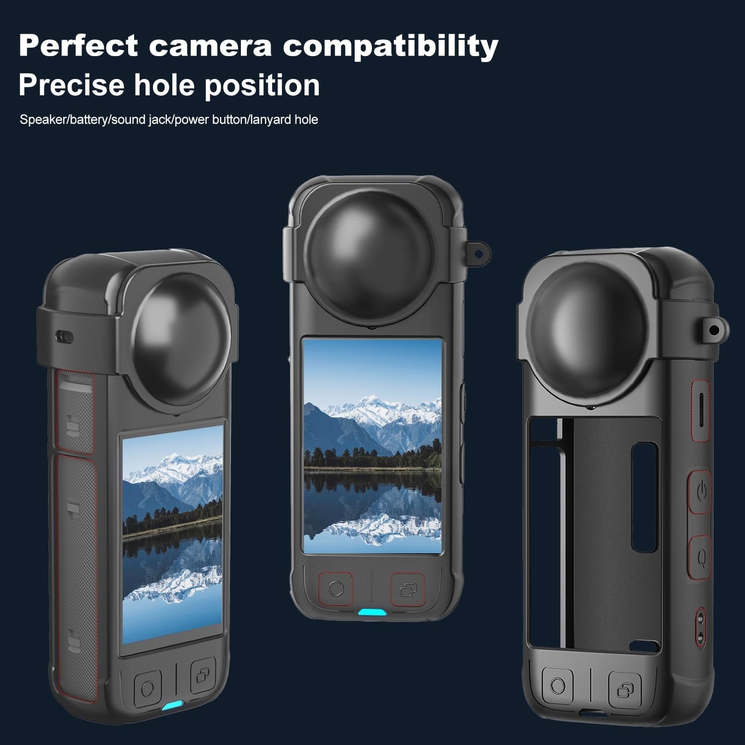 Protective Silicone Case + Lens Guards - Insta 360 X4