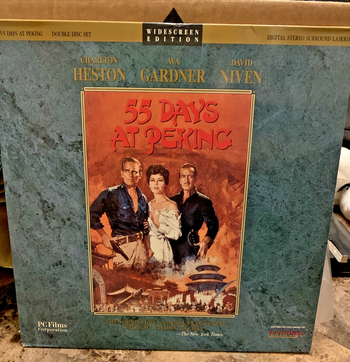 "55 Days At Peking" Widescreen Laserdisc LD - Charlton Heston
