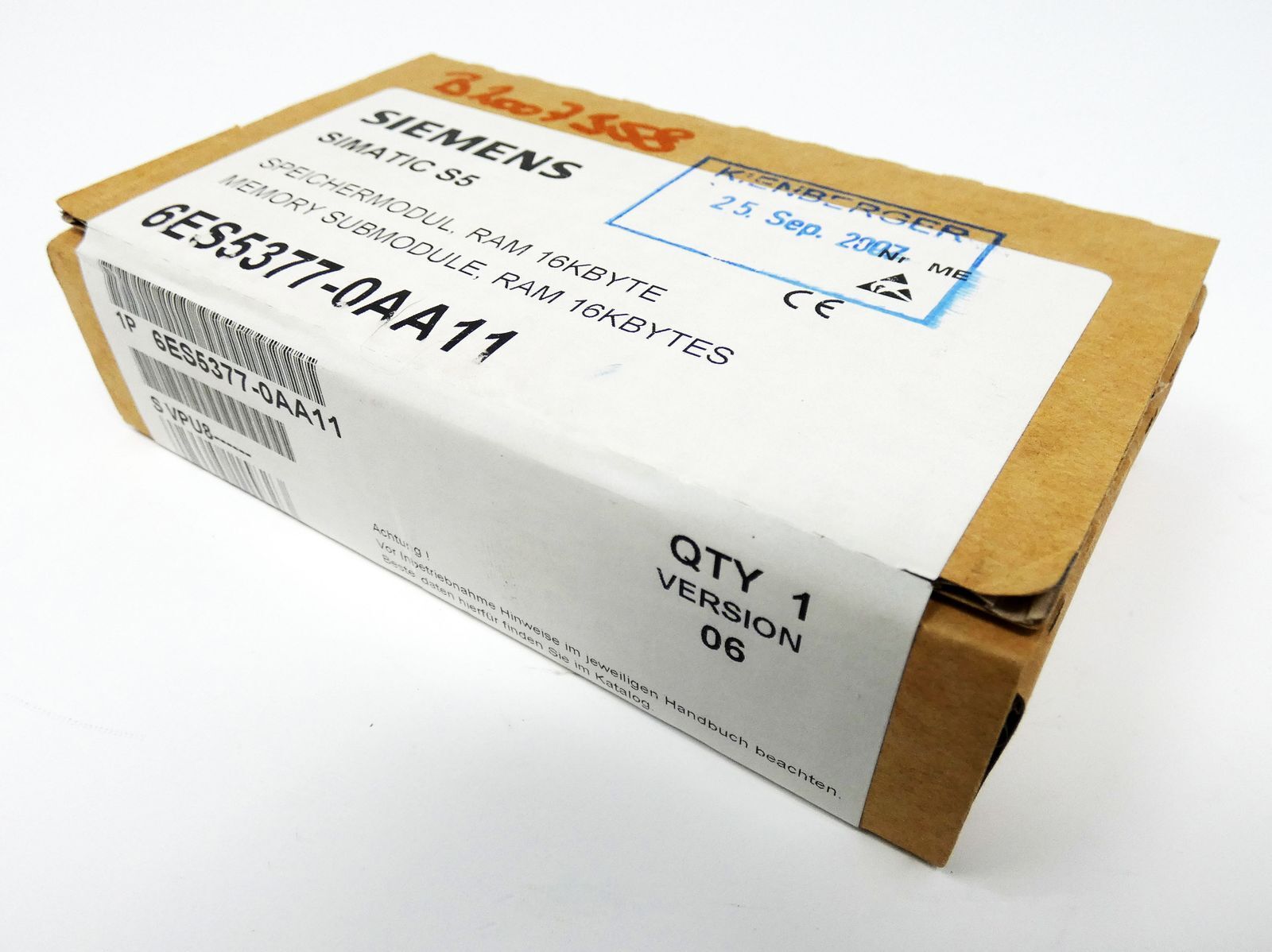 Siemens SIMATIC S5 6ES5377-0AA11 6ES5 377-0AA11 E-Stand: 06 -sealed-
