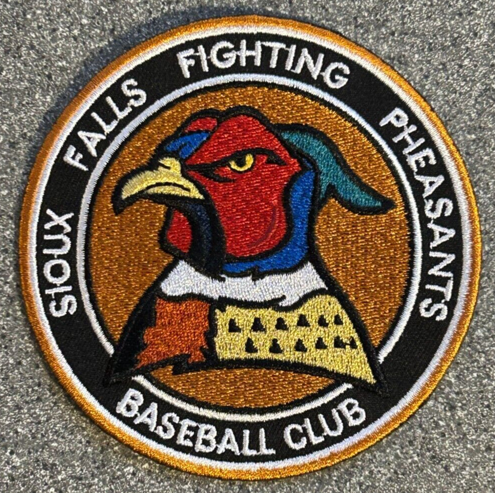 2010-12 SIOUX FALLS PHEASANTS AAPB MINOR LEAGUE BASEBALL 4" ALT LOGO TEAM PATCH