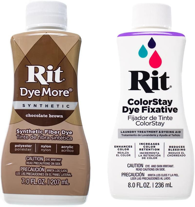 Rit Dyemore 7 Oz. Synthetic Liquid Fiber Dye for Clothing, Décor, and Crafts – C