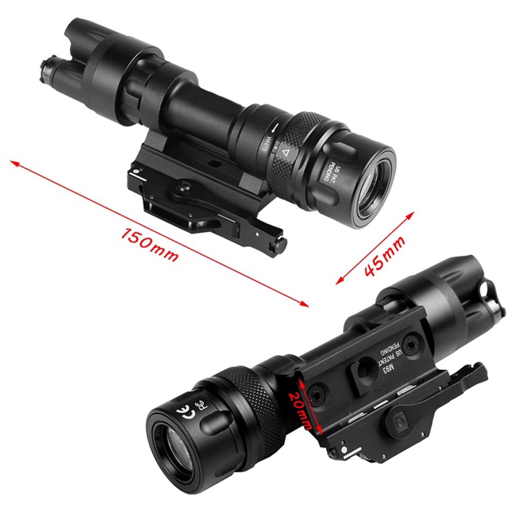 Mounted Light 400Lumen LED Flashlight Torch QD Release 20mm Rail Mount TAN Color