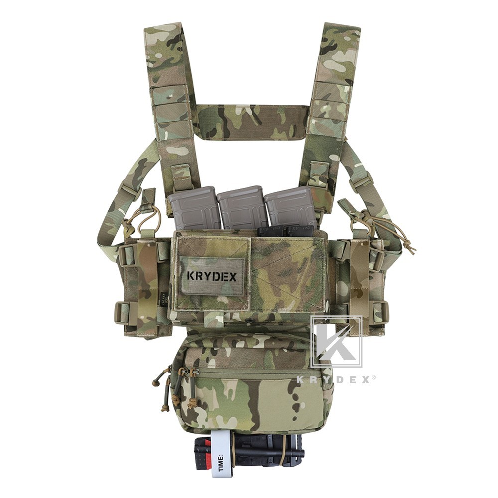 KRYDEX MK3 MK4 Micro Fight Chest Rig Chassis Tactical Carrier w/ Magazine Pouch