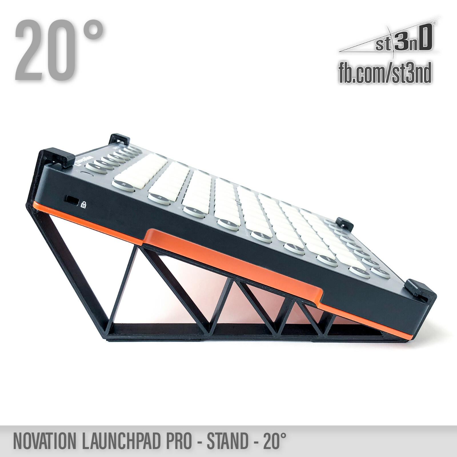 NOVATION LAUNCHPAD PRO STAND - 20 degrees - 3D printed - 100% Buyer satisfaction