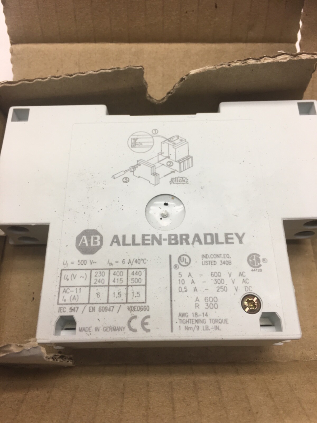 Allen Bradley 190-A22 ,(Bin#2)
