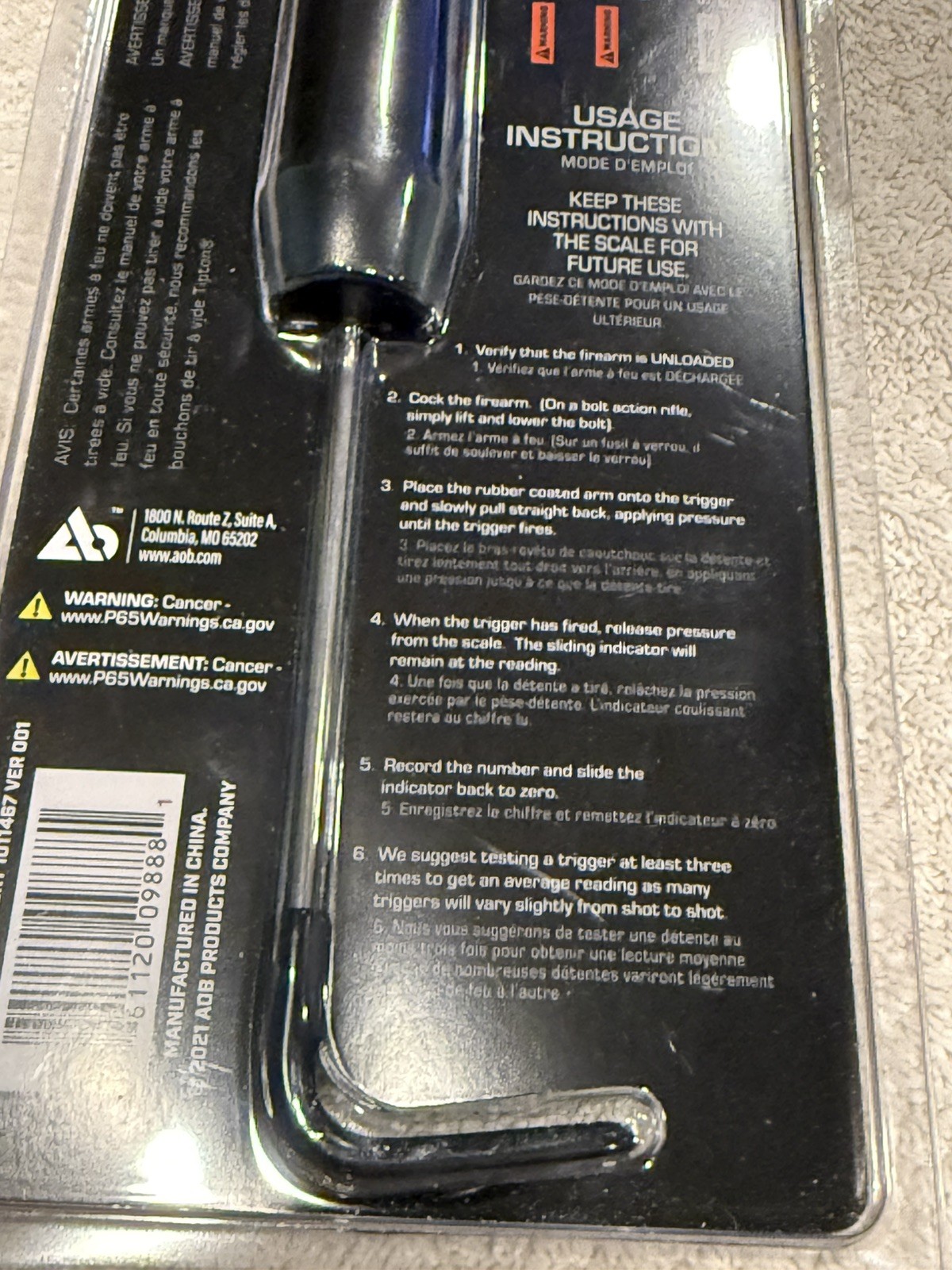 Wheeler Trigger Pull Scale with 8oz to 8lb Value Range NEW