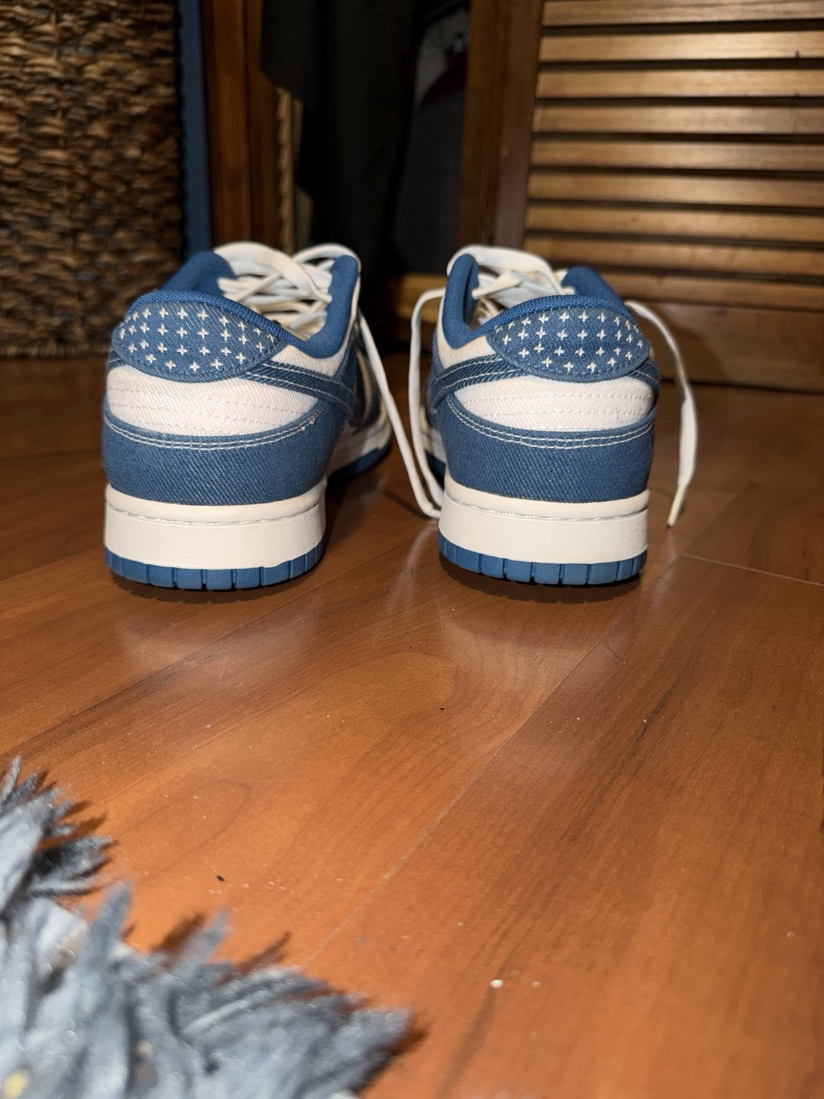 Nike Men's Dunk Low’s Sashiko Industrial Blue