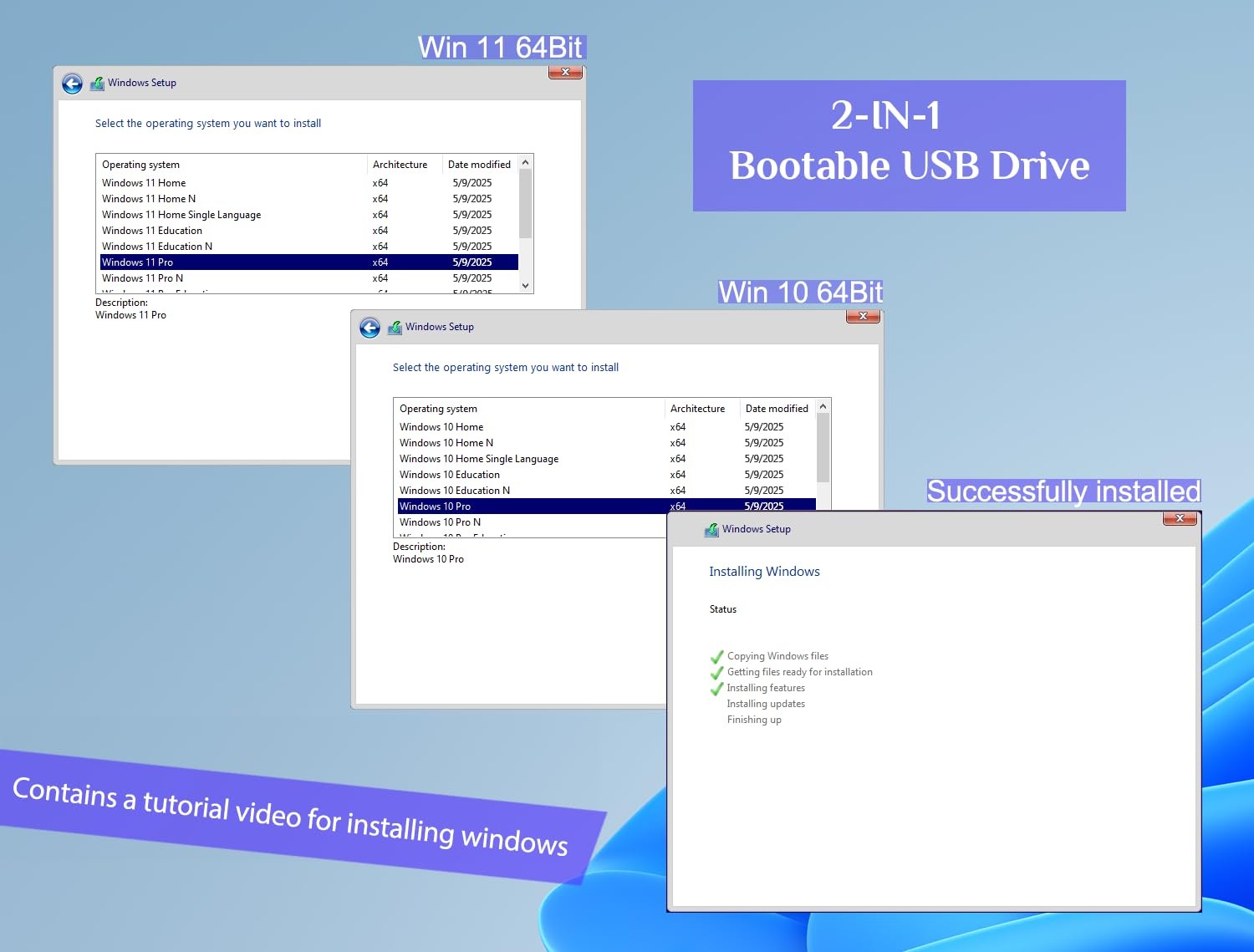 32GB - Bootable Windows 10&11, USB Driver 3.2 Gen for 32GB, black