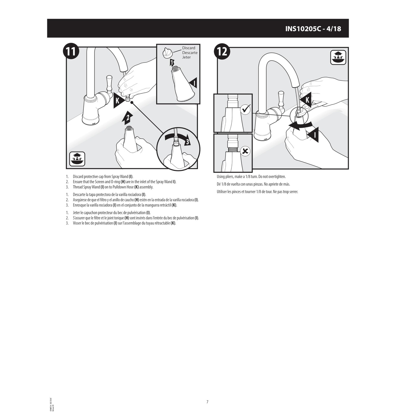 Moen Classic Stainless Replacement Pulldown Kitchen Faucet
