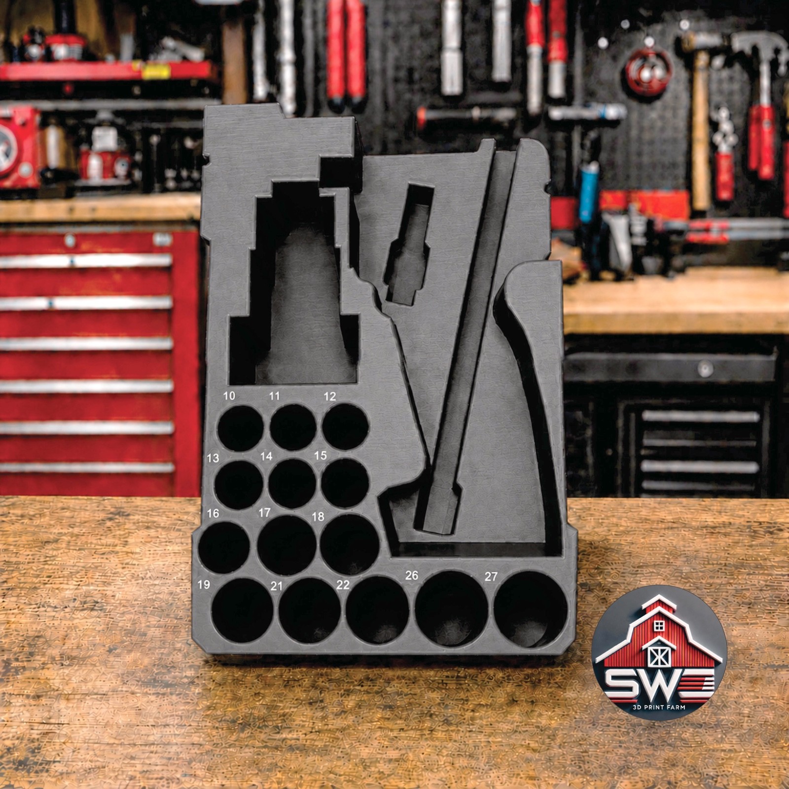 Insert Organizer for Milwaukee Packout 8435 for M12 Stubby 1/2 Impact Wrench