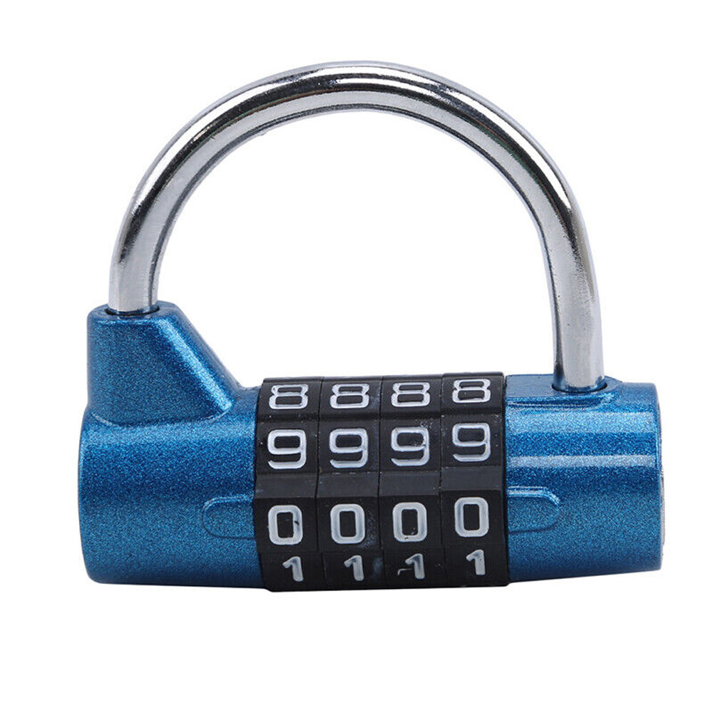 4-Digital Combination Lock Security Padlock Zinc Alloy Waterproof Number Lock