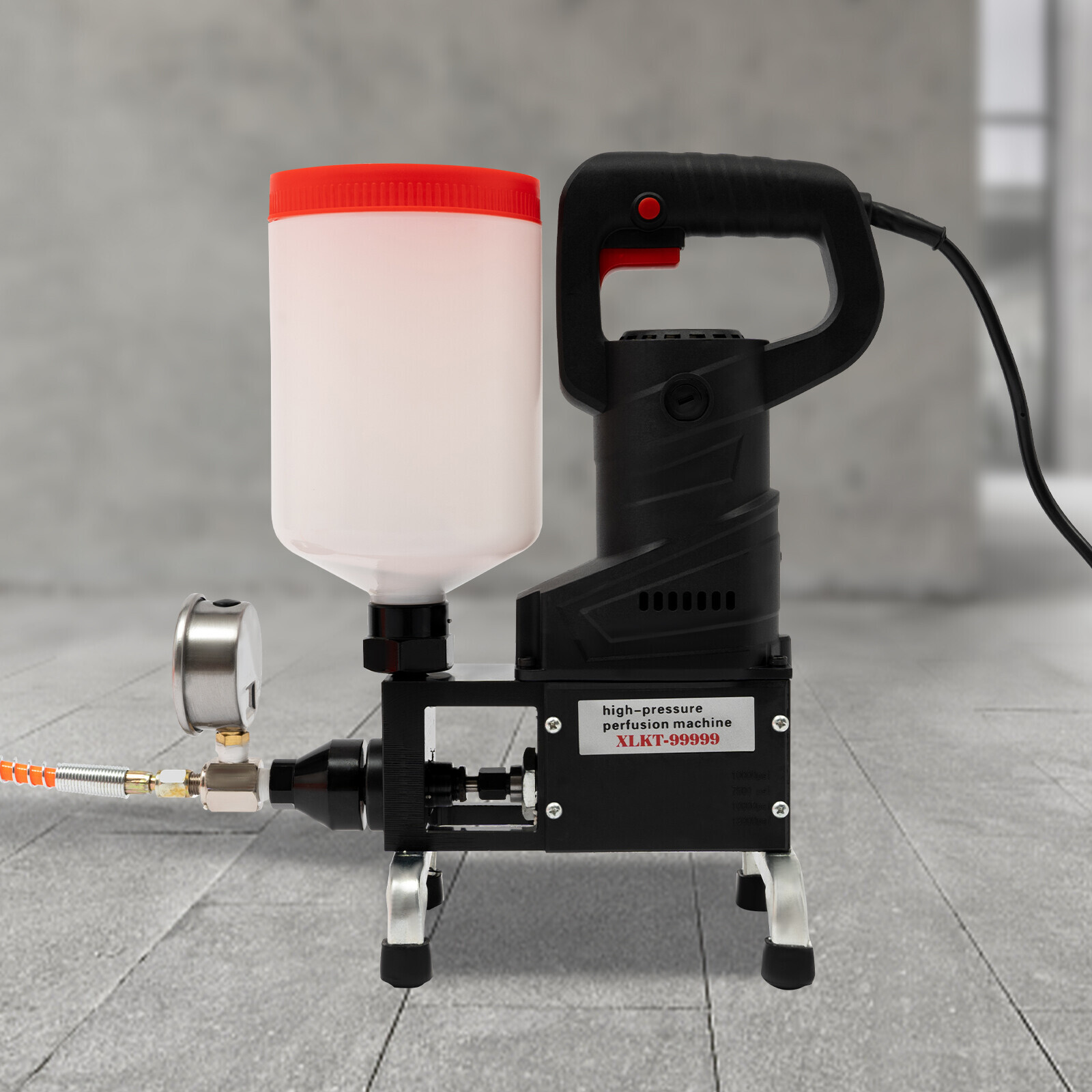 0-10000PSI Electric Grouting Machine High Pressure Grouting Injection Pump 1100W