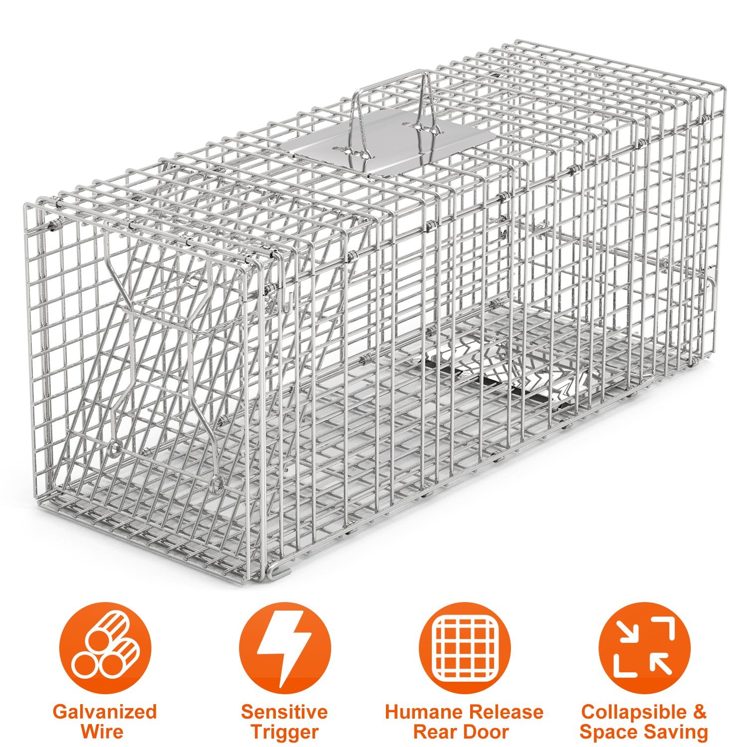 Cat Trap Cage Garden Catch Release Live Animal Rodent Cage Outdoor Animal Cage