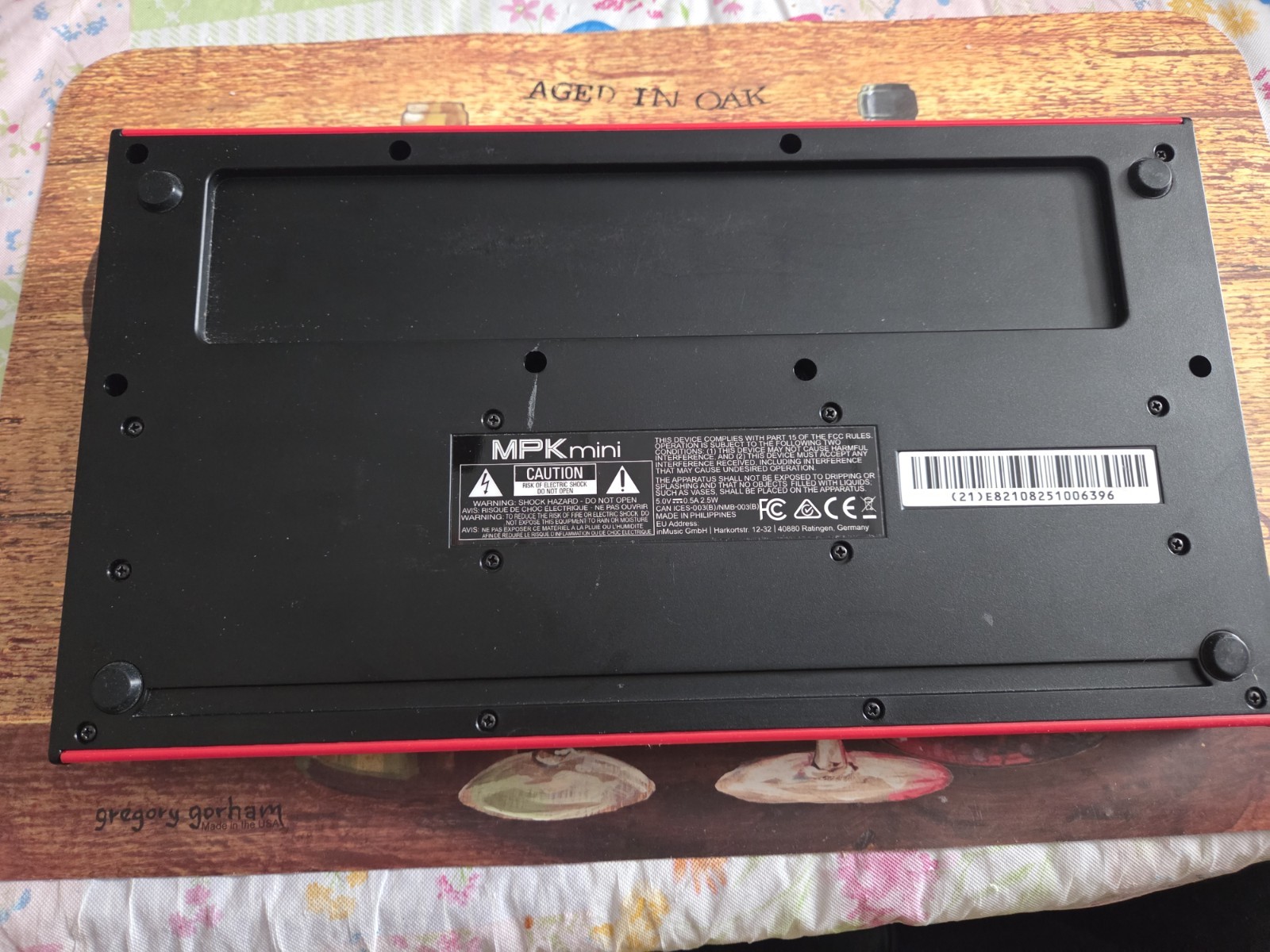Akai Professional MPK mini 25-Key USB MIDI Controller Keyboard Red