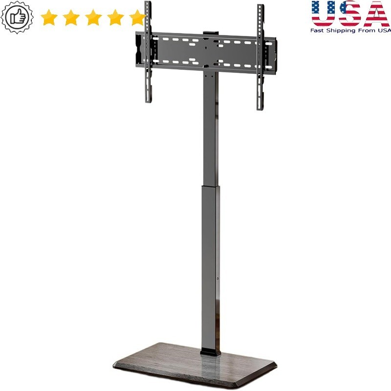 Floor TV Stand Swivel Mount Adjustable Height 32-75 Inch TVs Cable Management US