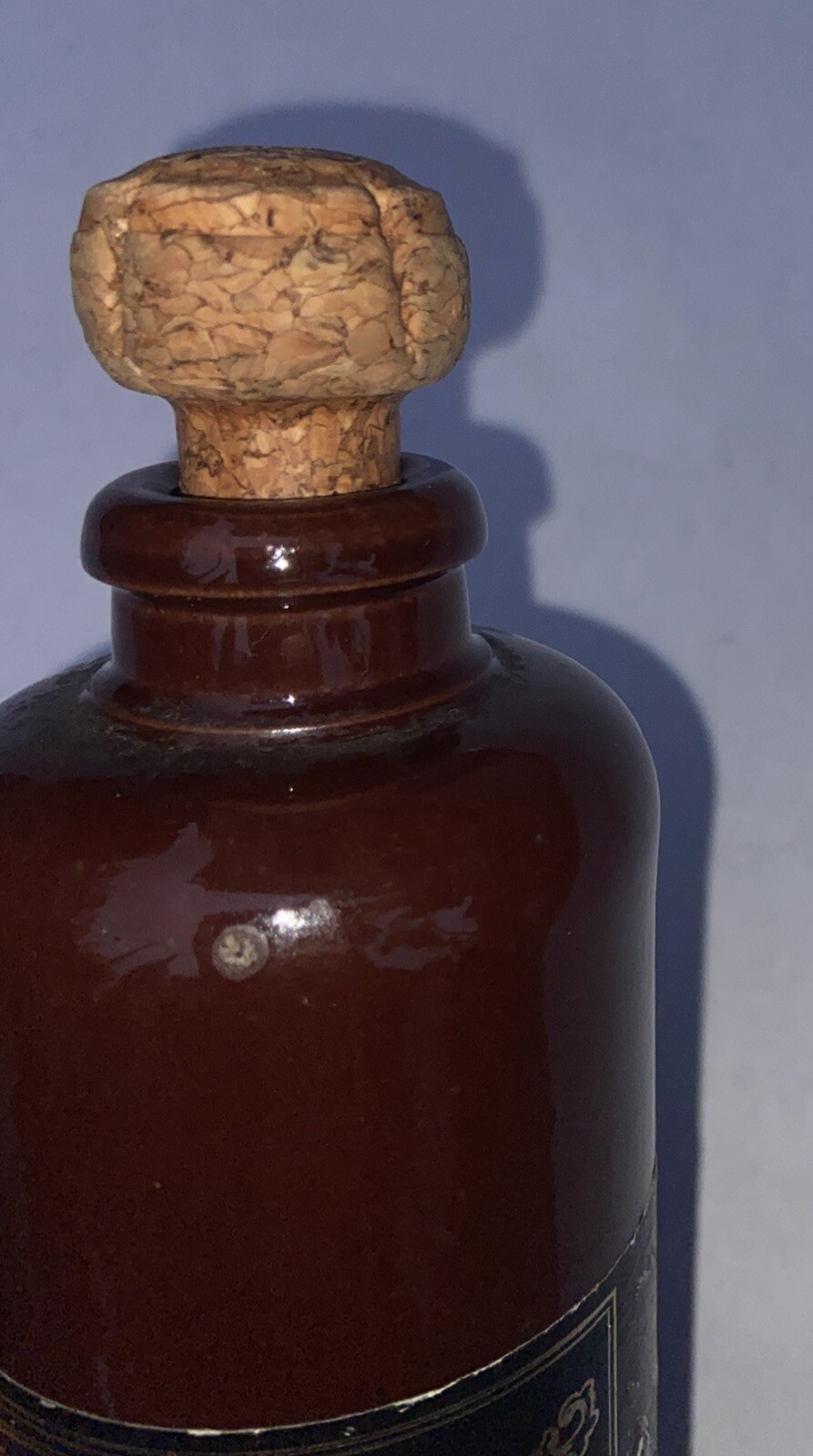 Riga Black Balsam Empty Bottle Dark Brown Glaze